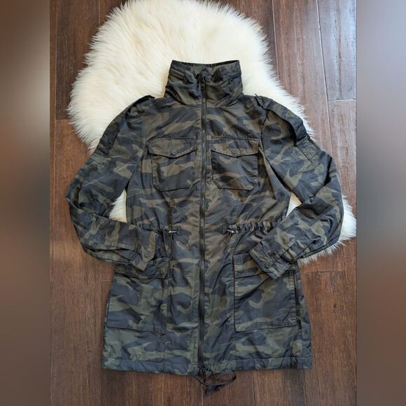 Blanc Noir MASTERMIND CAMO ANORAK Lightweight Green Black Jacket XS - Picture 2 of 10